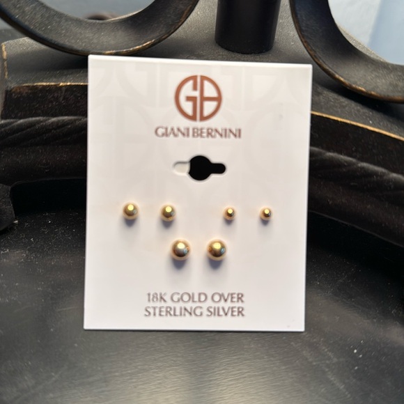 NWT Giani Bernini 18K/SS Earring Set - Picture 1 of 4